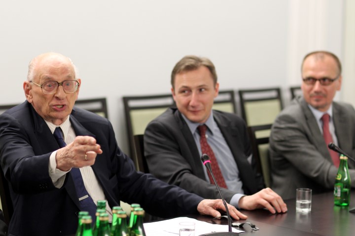 Prof. Władysław Bartoszewski, Andrzej Folwarczny, Artur Kozłowski Prof. Władysław Bartoszewski, Andrzej Folwarczny, Artur Kozłowski